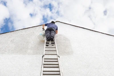 Peinture extérieure à la Bazoche-Gouet — façades et ravalement